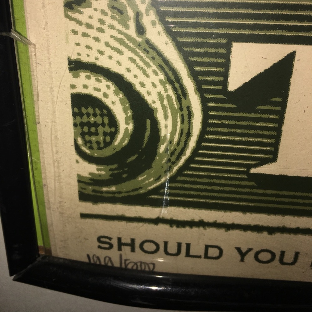 Shepard Fairey IN godfather WE TRUST obey print - Picture 3 of 12